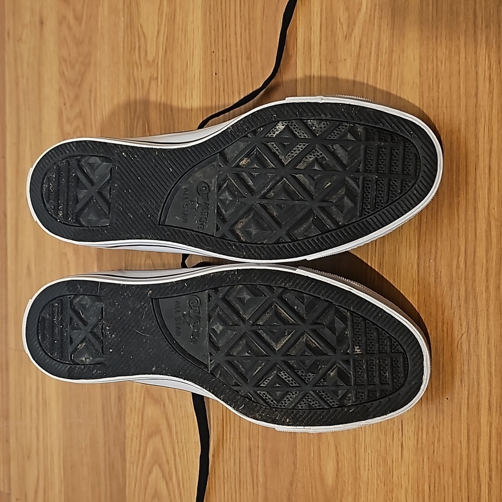 Converse men 7 women 9 black purple blue knit weave canvas lined sneakers - Picture 14 of 14